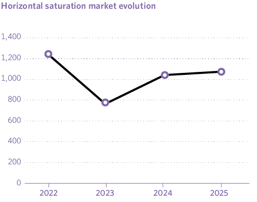 Horizontal saturation market evolution