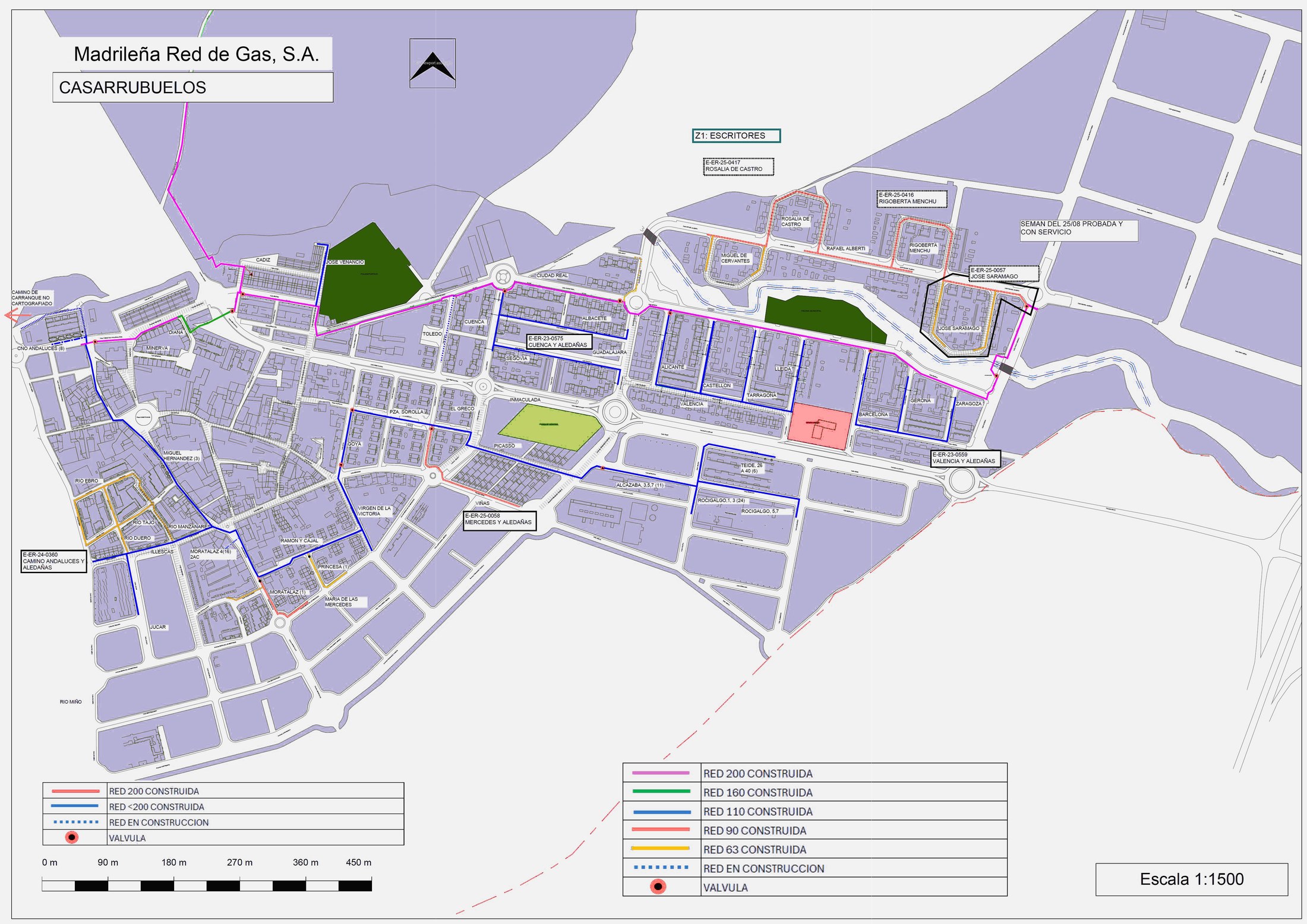 Casarrubuelos network plan